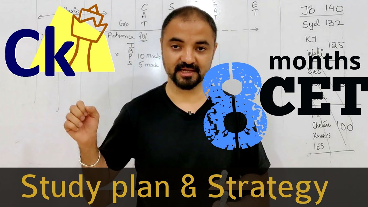 8 months to CET. Study plan and strategy.
