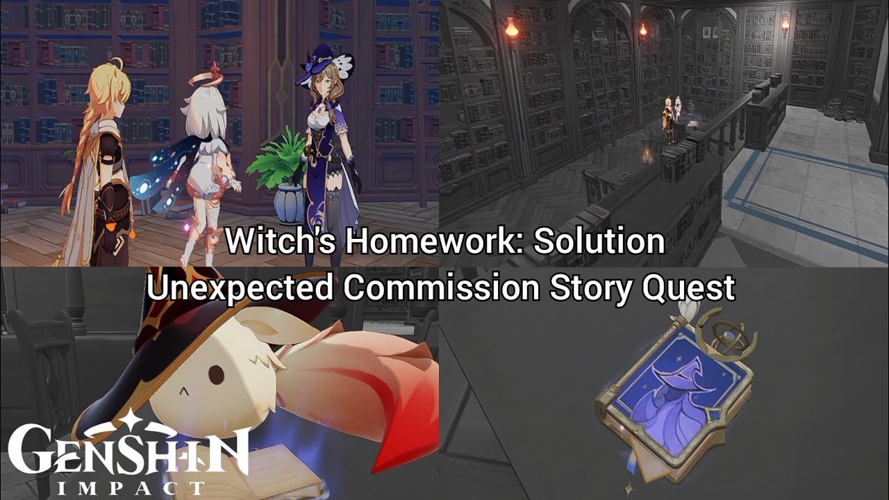 Witch's Homework: Solution Unexpected Commission Story Quest 