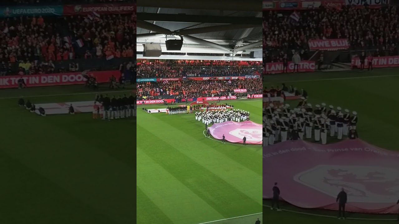 Netherlands vs Northern Ireland National Anthems @Rotterdam De Kuip 10/10/2019