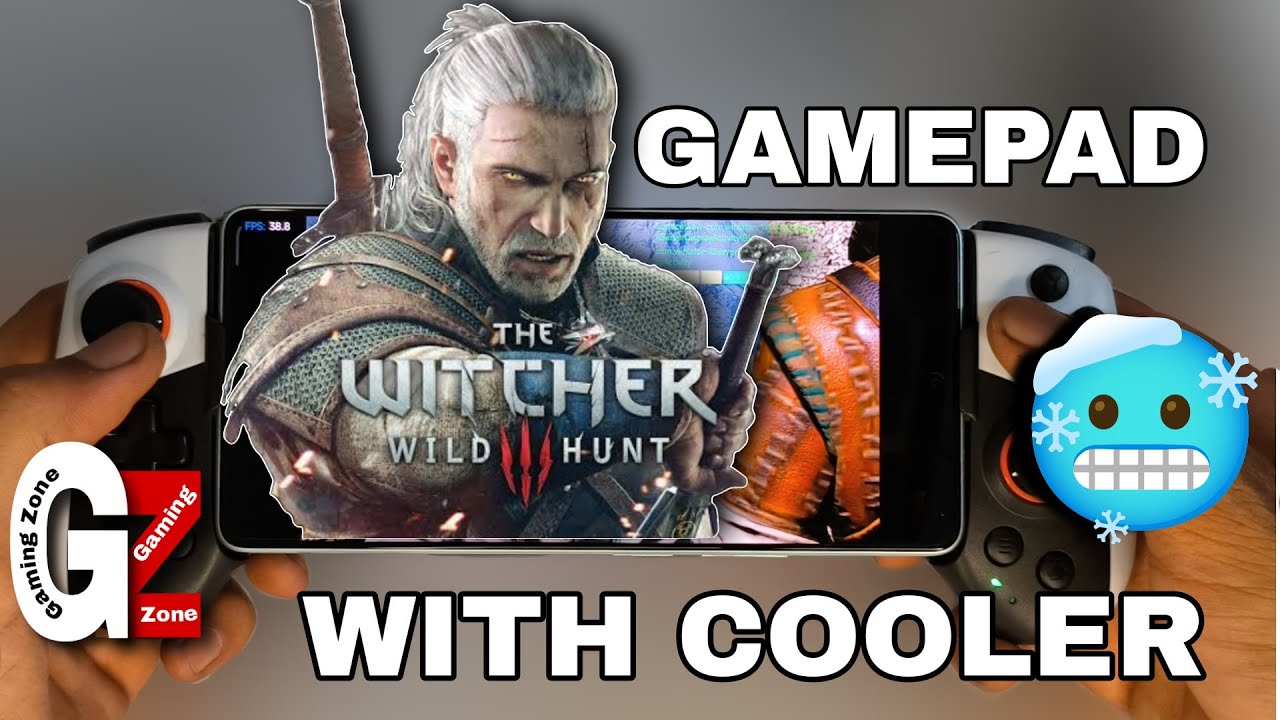🥶BEST GAMEPAD WITH COOLER FOR ANDROID? THE WITCHER 3 GAMEPLAY IN WINLATOR 10.0 FINAL VERSION 😍