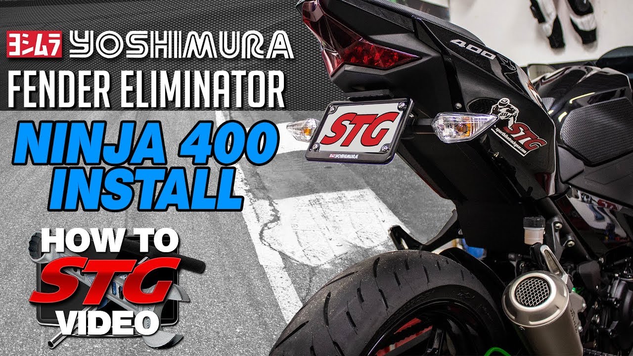 Yoshimura Kawasaki Ninja 400 Fender Eliminator Install | Sportbike Track Gear