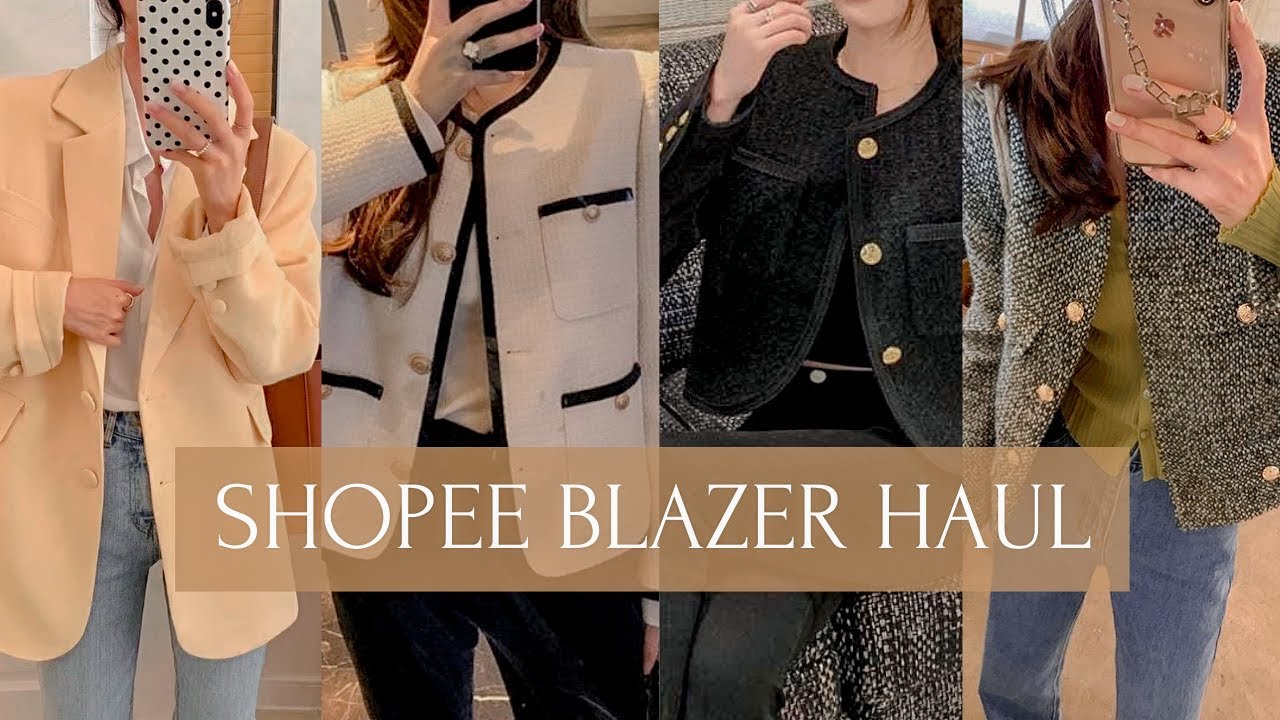 SHOPEE BLAZER HAUL | Best high quality blazers from Shopee (Philippines)