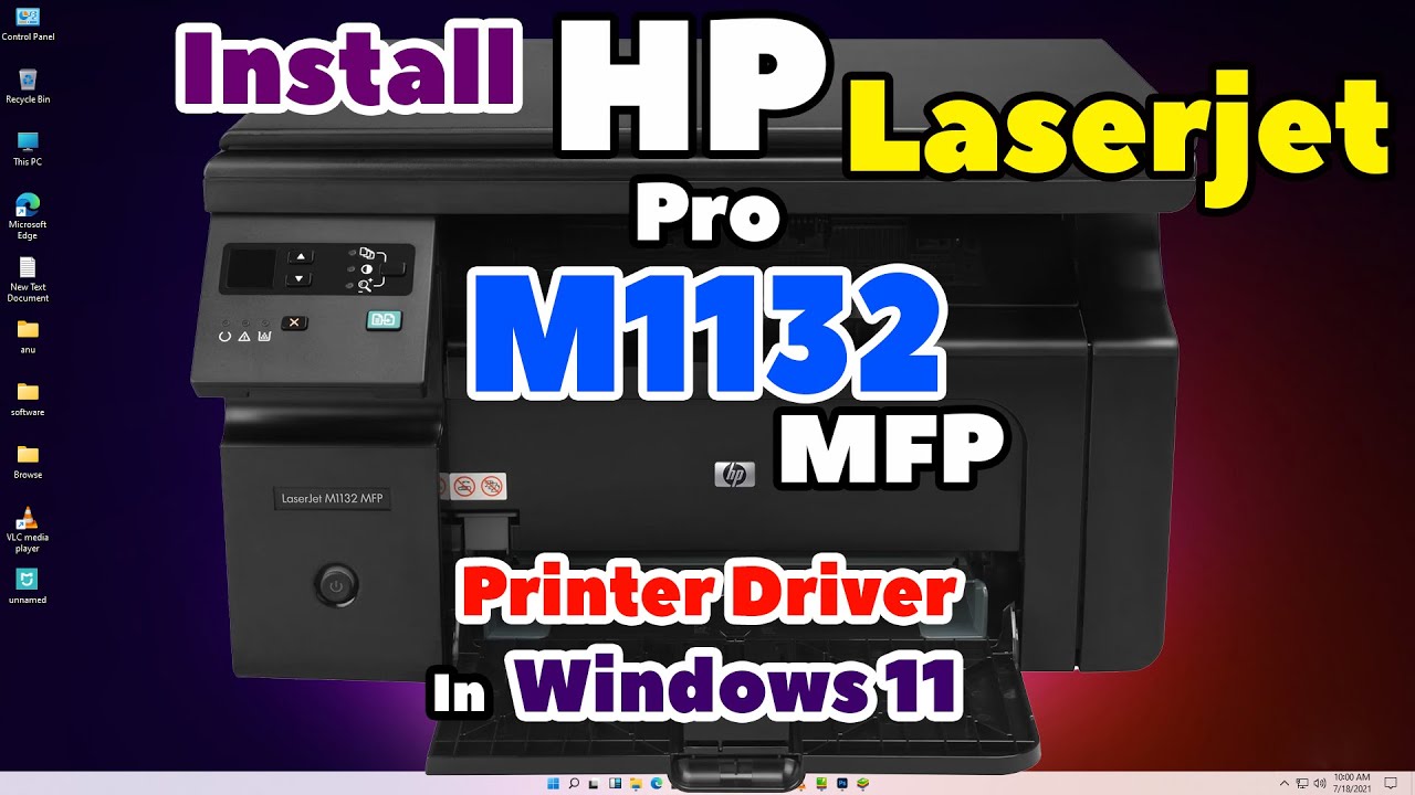 Как загрузить и установить драйвер принтера HP LaserJet Pro M1132 MFP на ПК или ноутбук с Windows 11