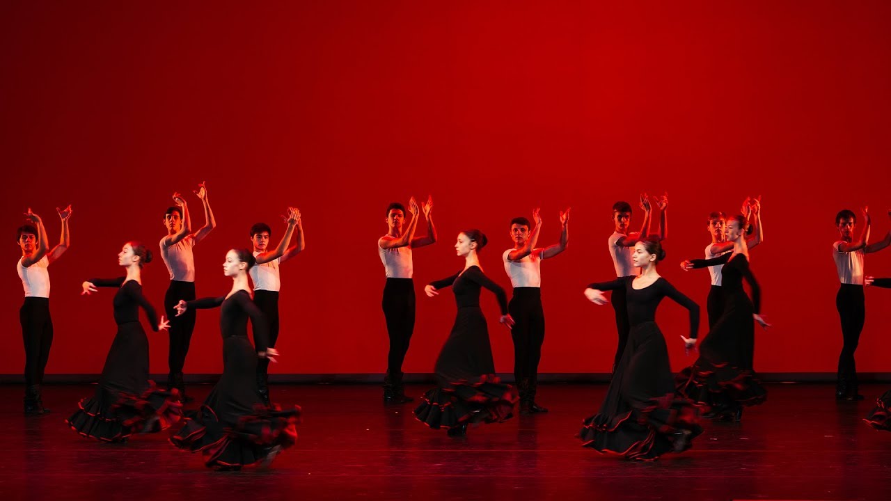 В ритме фламенко. Школа-Студия при ГААНТ имени Игоря Моисеева.