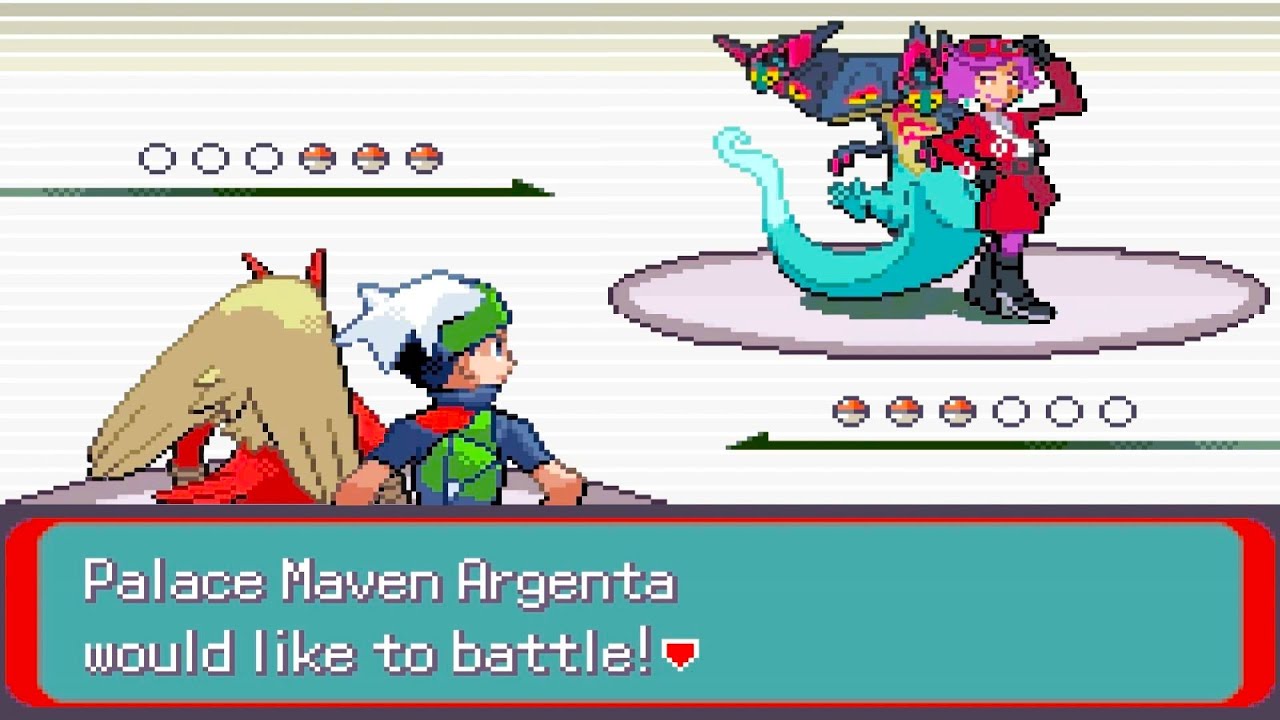 Pokemon Emerald Horizons - Rematch vs Palace Maven Argenta (Random Moves, Postgame)
