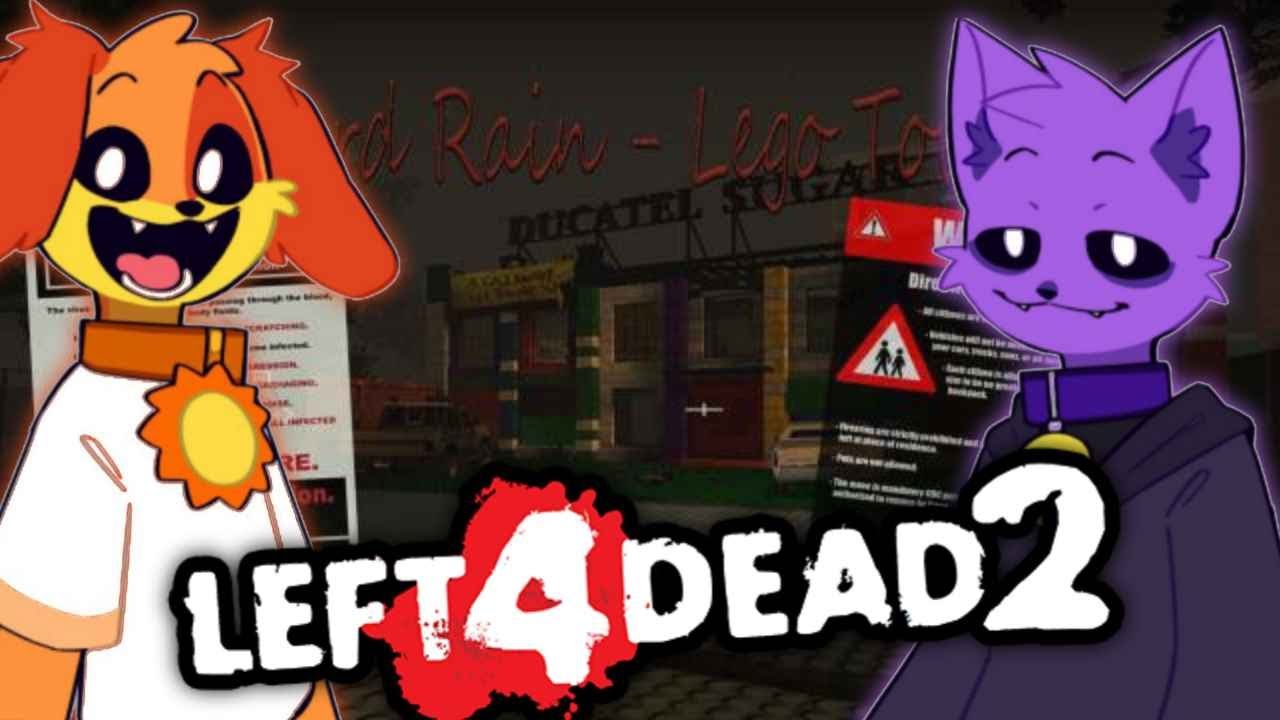 Catnap and Dogday looking for fuel on Lego Town | Left 4 Dead 2 Indonesia