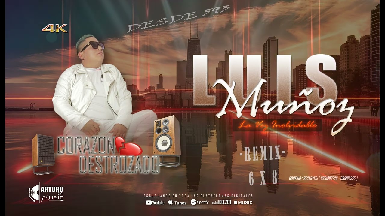 LUIS MUÑOZ / LA VOZ INOLVIDABLE / CORAZON DESTROZADO [ REMIX ARTURO DJV] 2K24