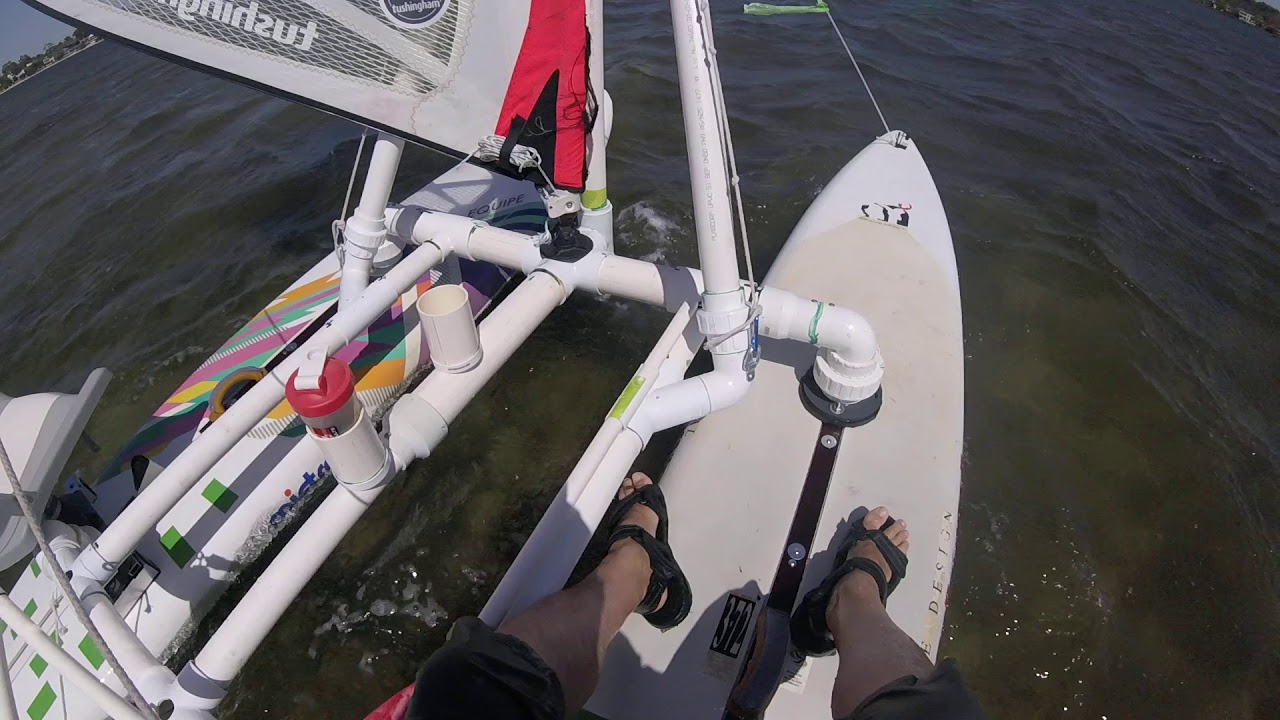 Windsurf catamaran 2 test