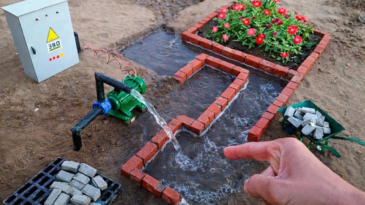 "Watch How Water Flows! 😱 I Built a Complete Irrigation System With My Own Hands"