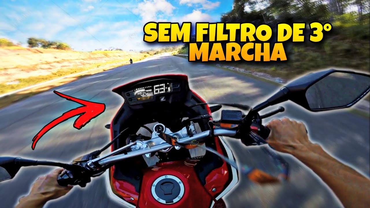 CHAMEI A XRE 300 RALLY NO GRAU DE 3&deg; MARCHA SEM FILTRO