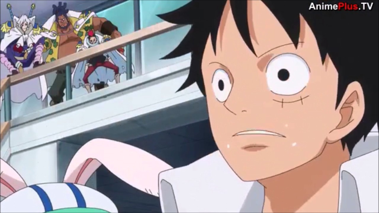 One piece Marine Rookie Vs  luffy