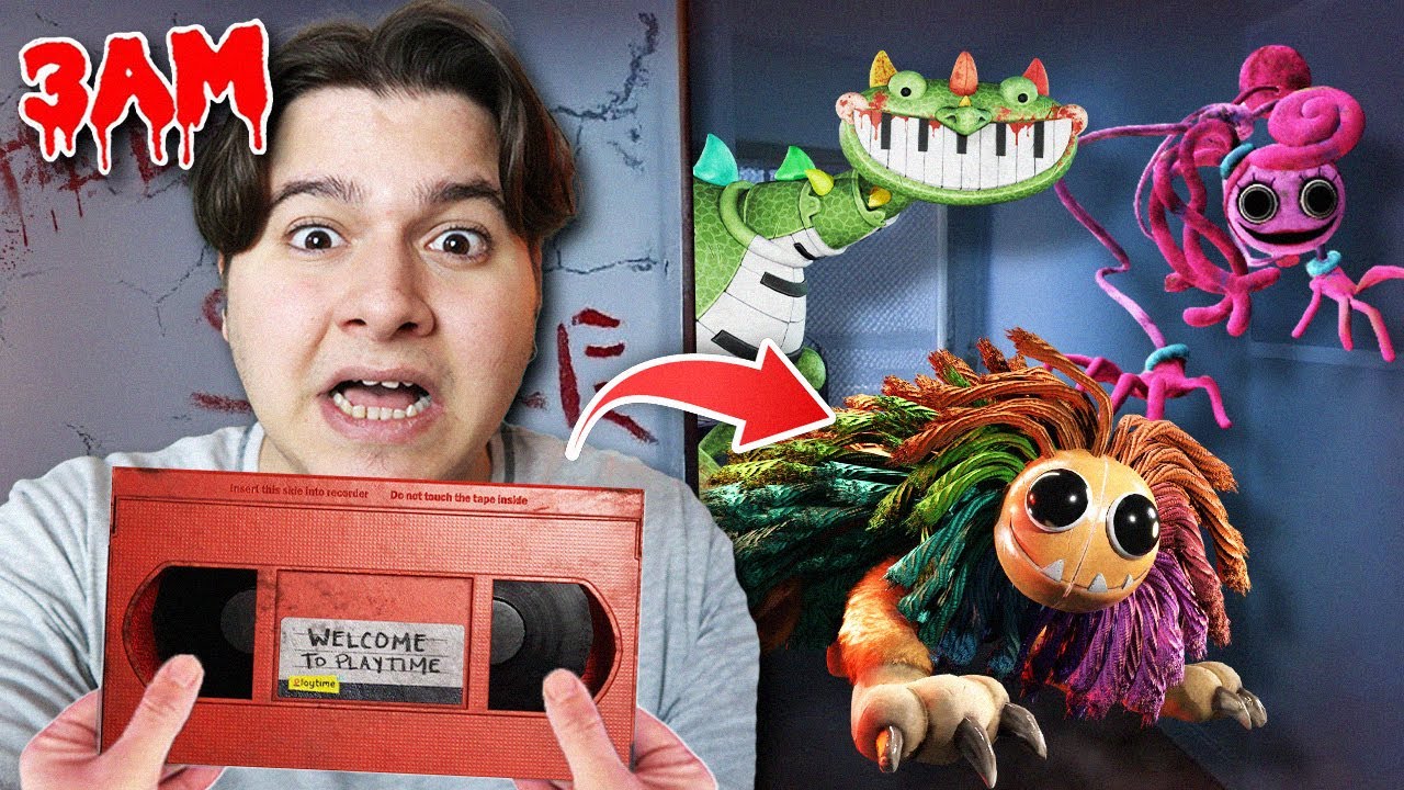 GECE 3'te POPPY PLAYTİME VHS KASETLERİ İZLEMEYİN !! (PEŞİME DÜŞTÜLER)