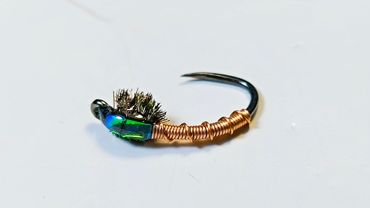 Flashback Brassie Nymph. How to tie #flytying #flyfishing #nymphs #brassie #troutfly #nymphing #fly