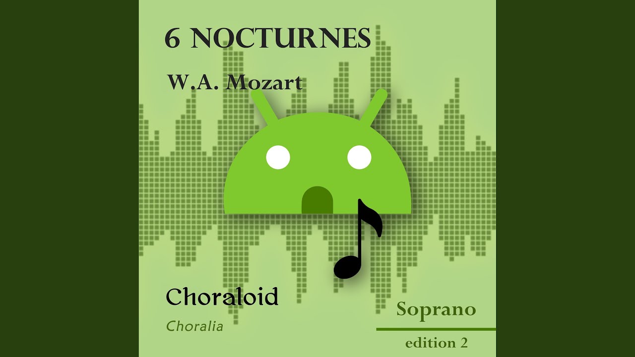 6 nocturnes: Mi lagnerò tacendo, KV 437 (Soprano II - Voice with metronome)