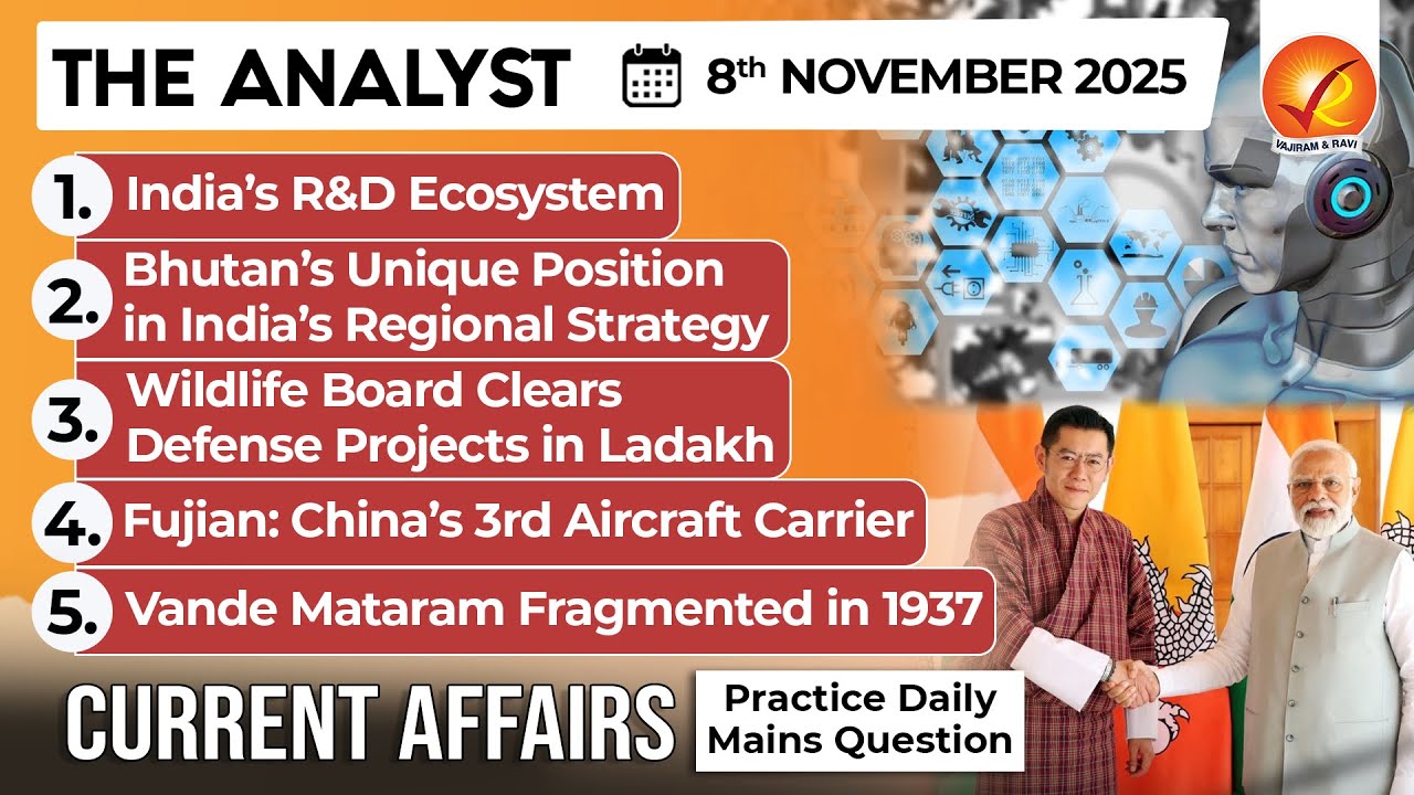 Current Affairs Today 8 Nov 2025 I UPSC Daily Current Affairs I The Hindu Analysis I The Analyst