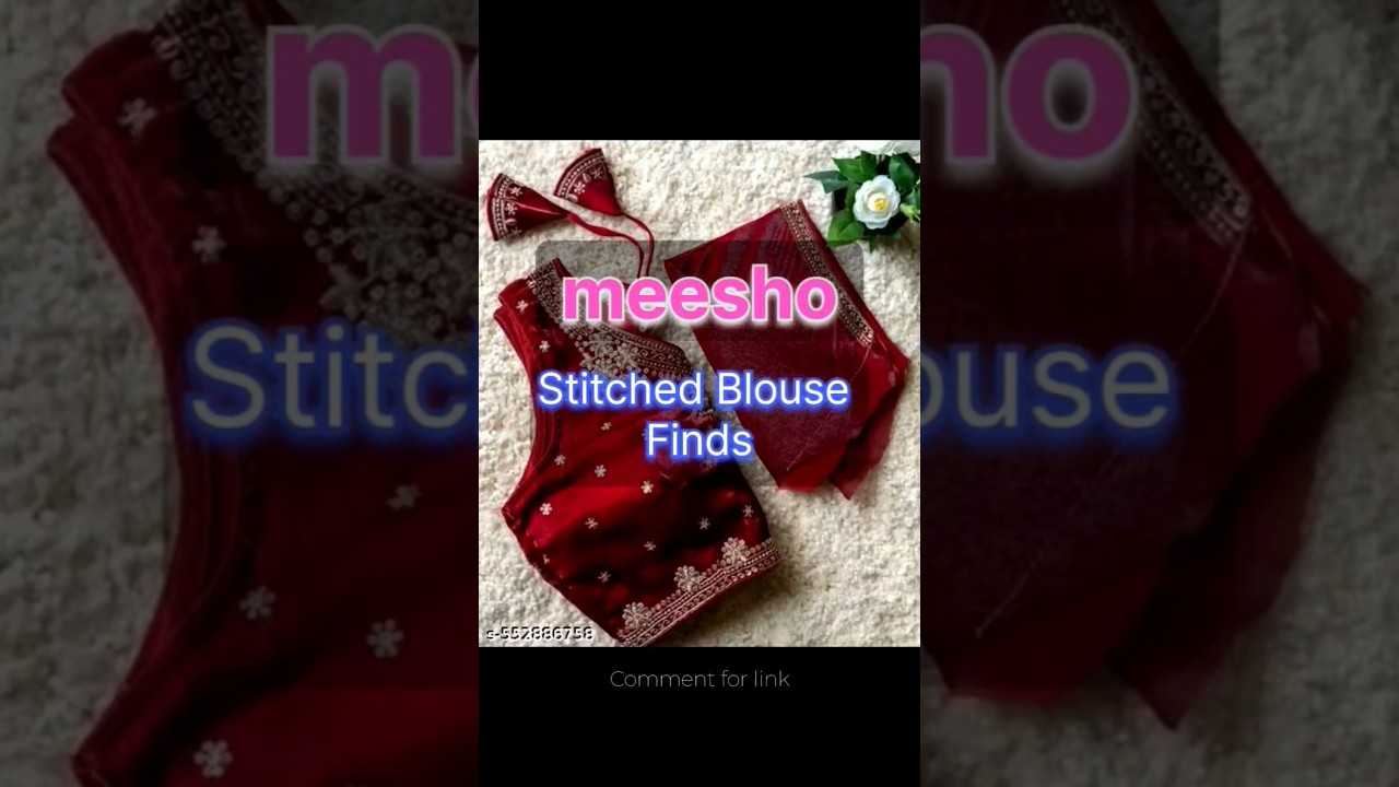 Meesho Stitched  Blouses Finds #meesho #tranding #meeshohaul #onlineshopping #meeshofinds #fashion