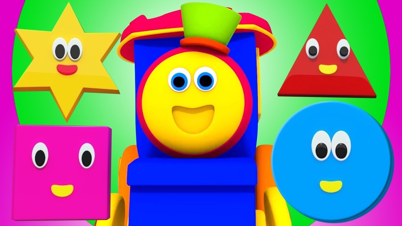 Bob il treno - avventura con forme | impara diverse figure geometriche per bambini in italiano