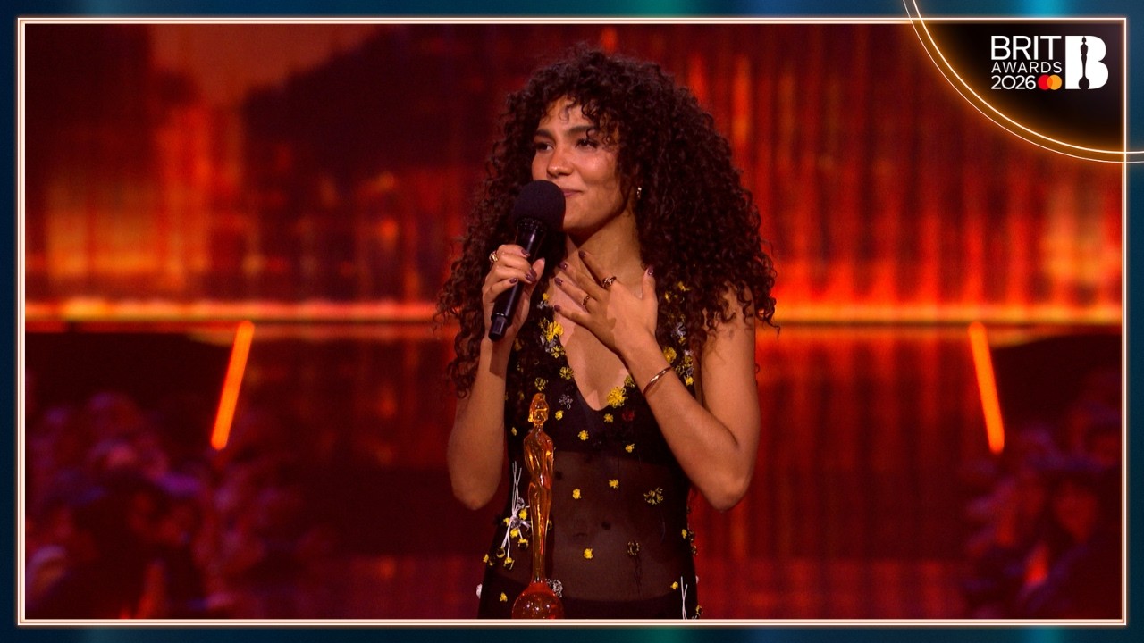 Olivia Dean's Reaction to Winning Mastercard Album Of The Year | The BRIT Awards 2026