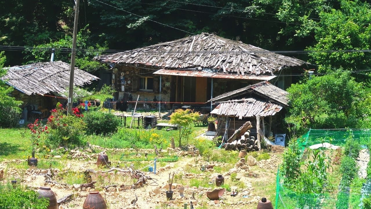 속리산천왕봉아래 도화리 // 멋진 너와집한채