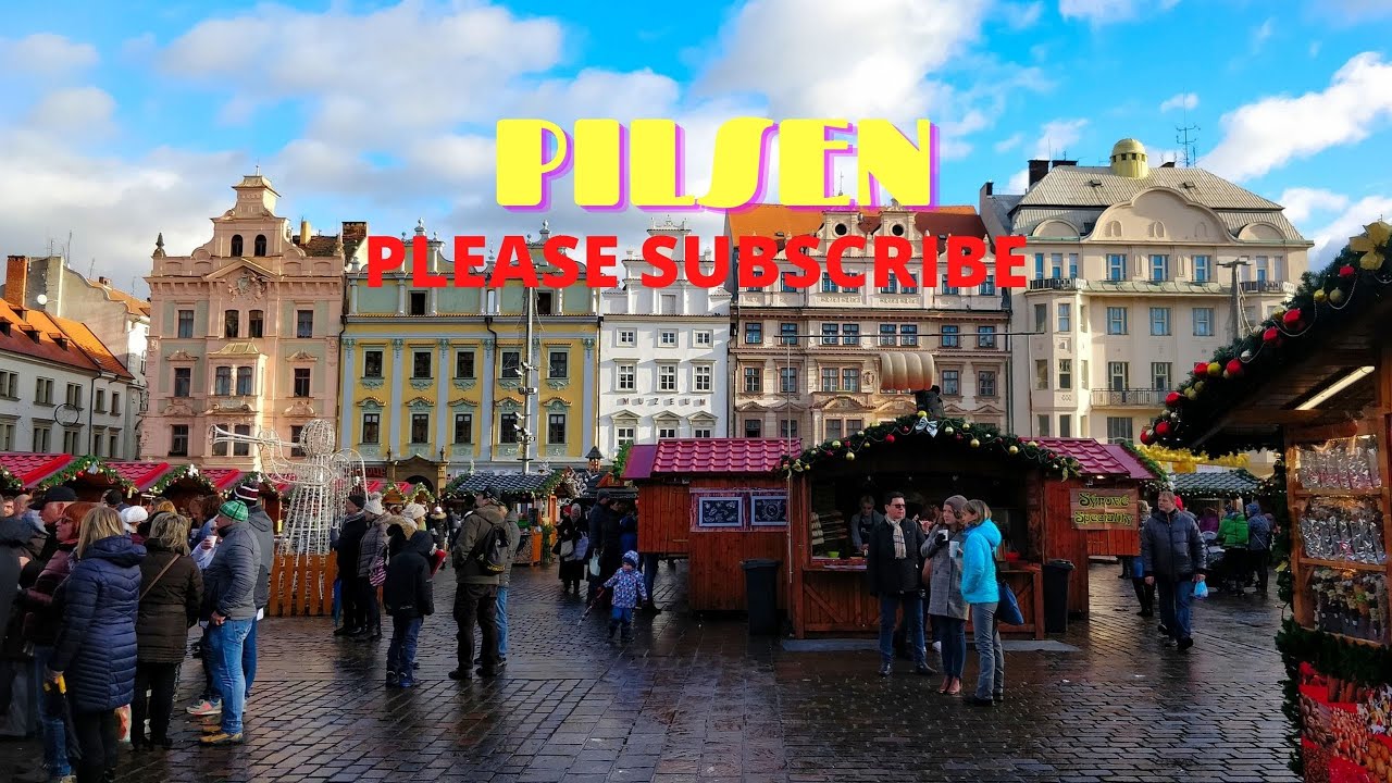 walking in pilsen czech republic 4k. 60fps trip