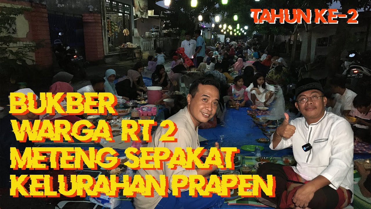 Ratusan Warga RT 2 Kampung Meteng Sepakat, Tumpah Ruah di Jalan untuk Berbuka Puasa Bersama...