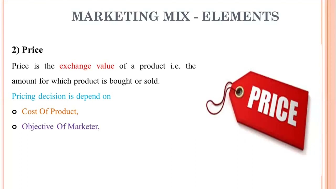 15 - Marketing Mix -  Concept and Elements