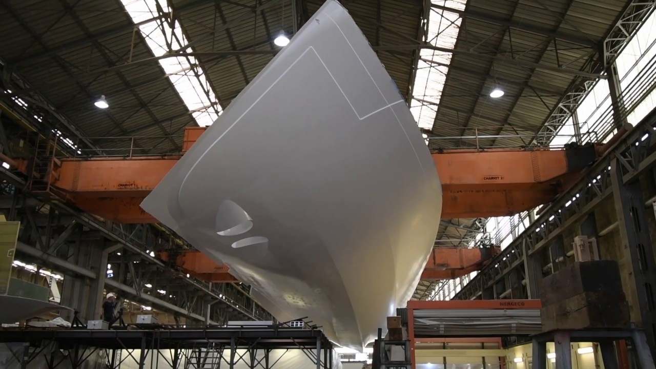 Grande Jonction de l'Alfred Merlin par le chantier iXblue de La Ciotat
