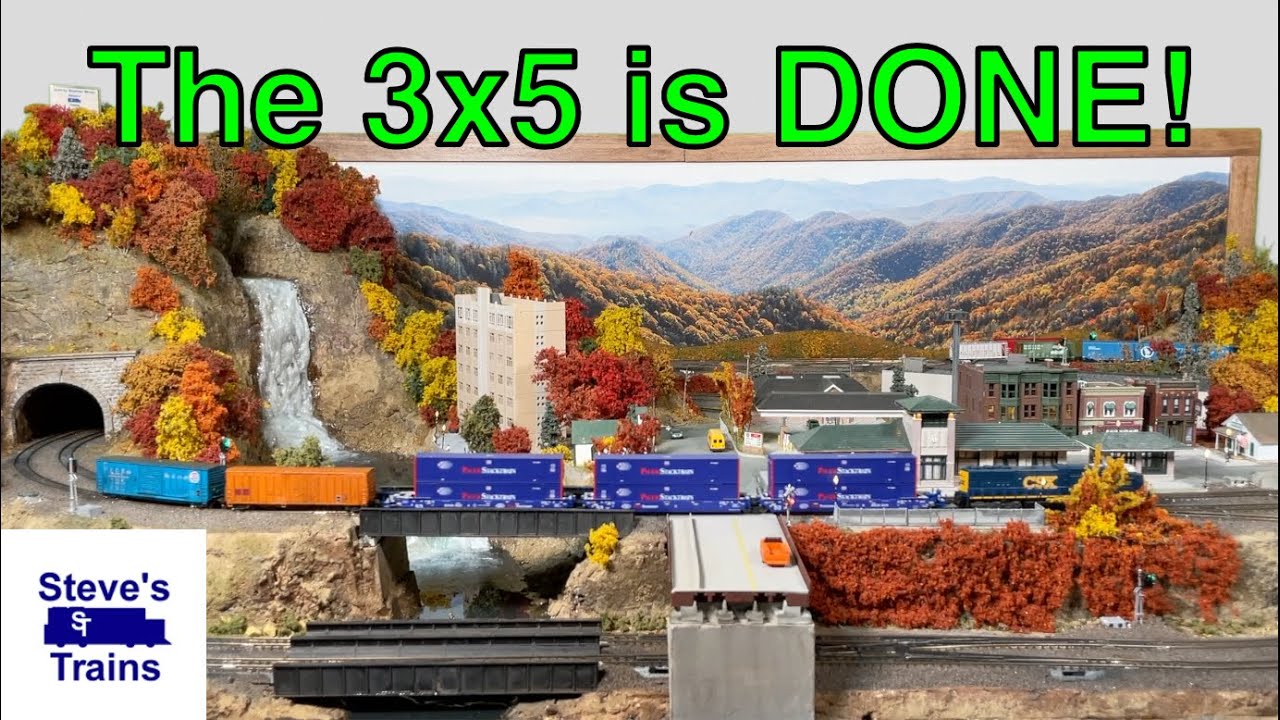 Look at the Completed 3x5 N Scale Layout! Its Finally Done!