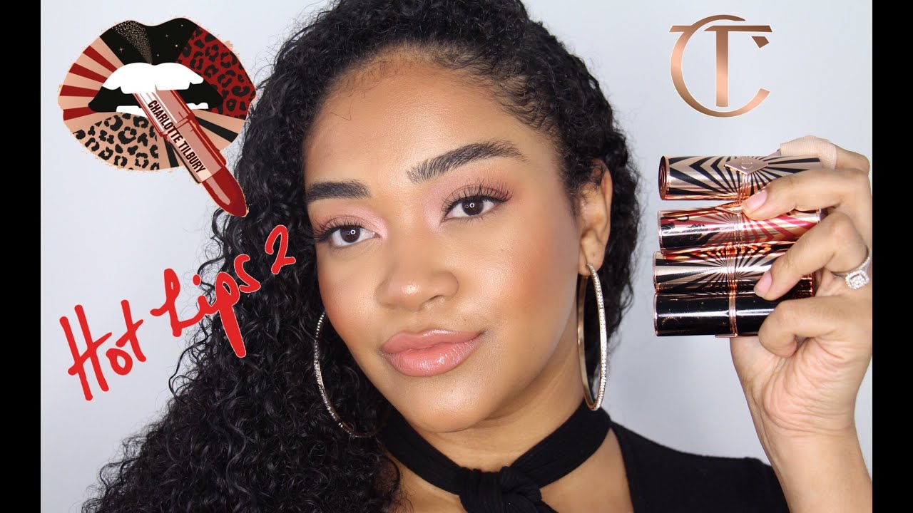 CHARLOTTE TILBURY HOT LIPS 2 💋 LIP SWATCHES | TAN SKIN