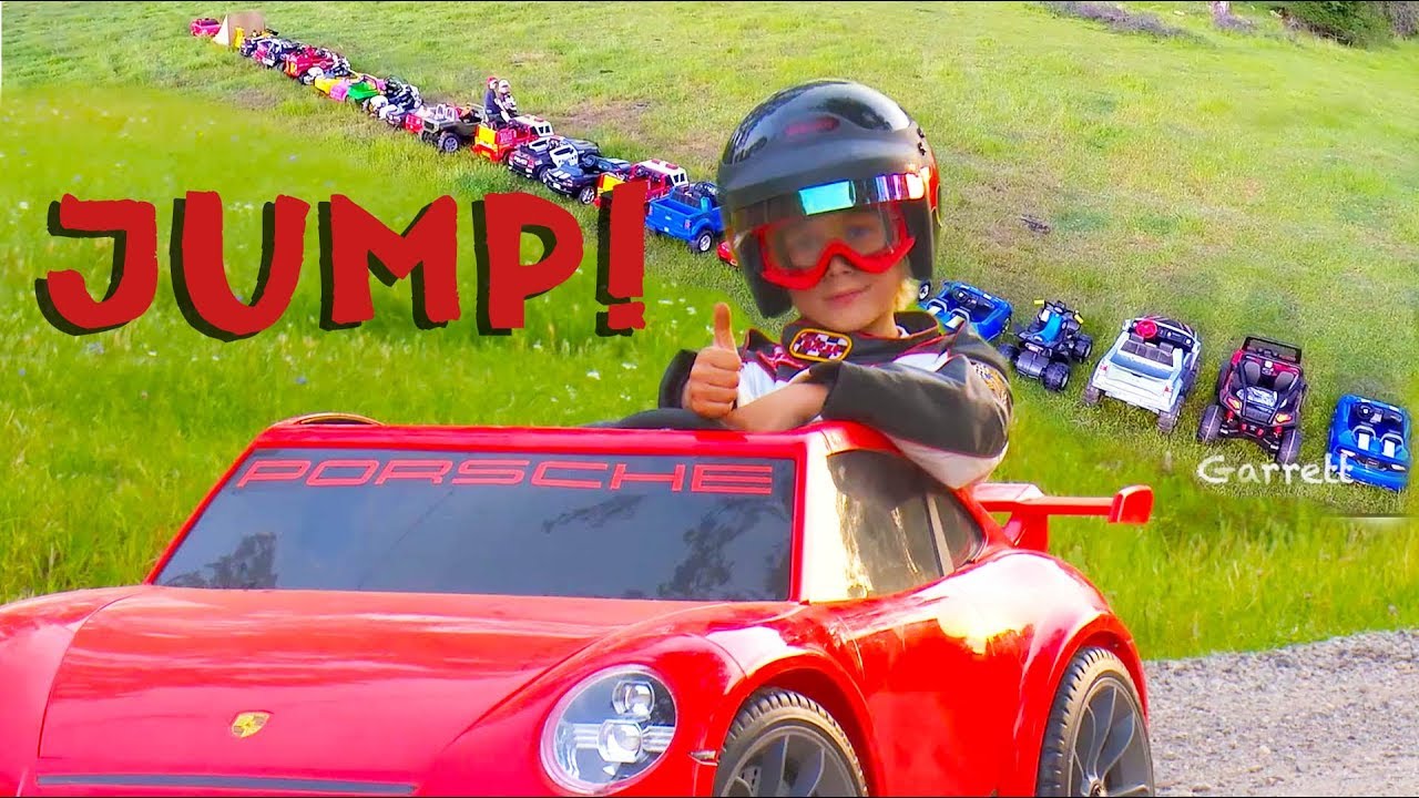 Power Wheels Jump with Porsche 911 GT3!