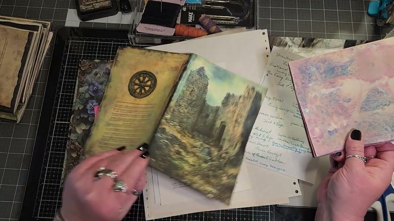 Making an Outlander Fan Journal, Part 3! Curating signatures and binding. 