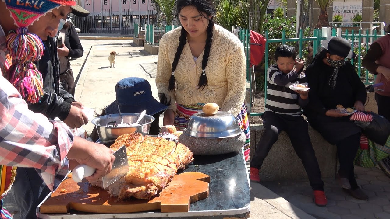 COMPARTIENDO DELICIOSO CAJA CHINA CON LAS PERSONAS - CHOLO AQUILES