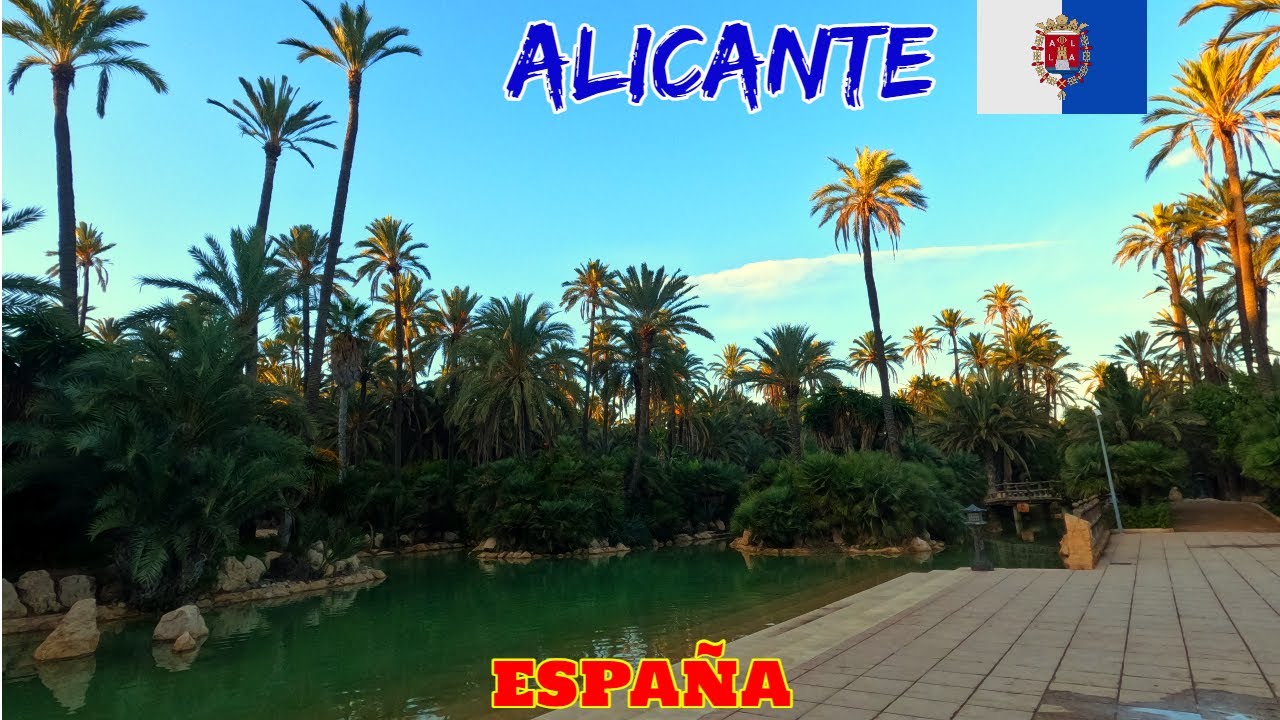Parque🌴El PALMERAL🌴de Alicante en 4k🇪🇸