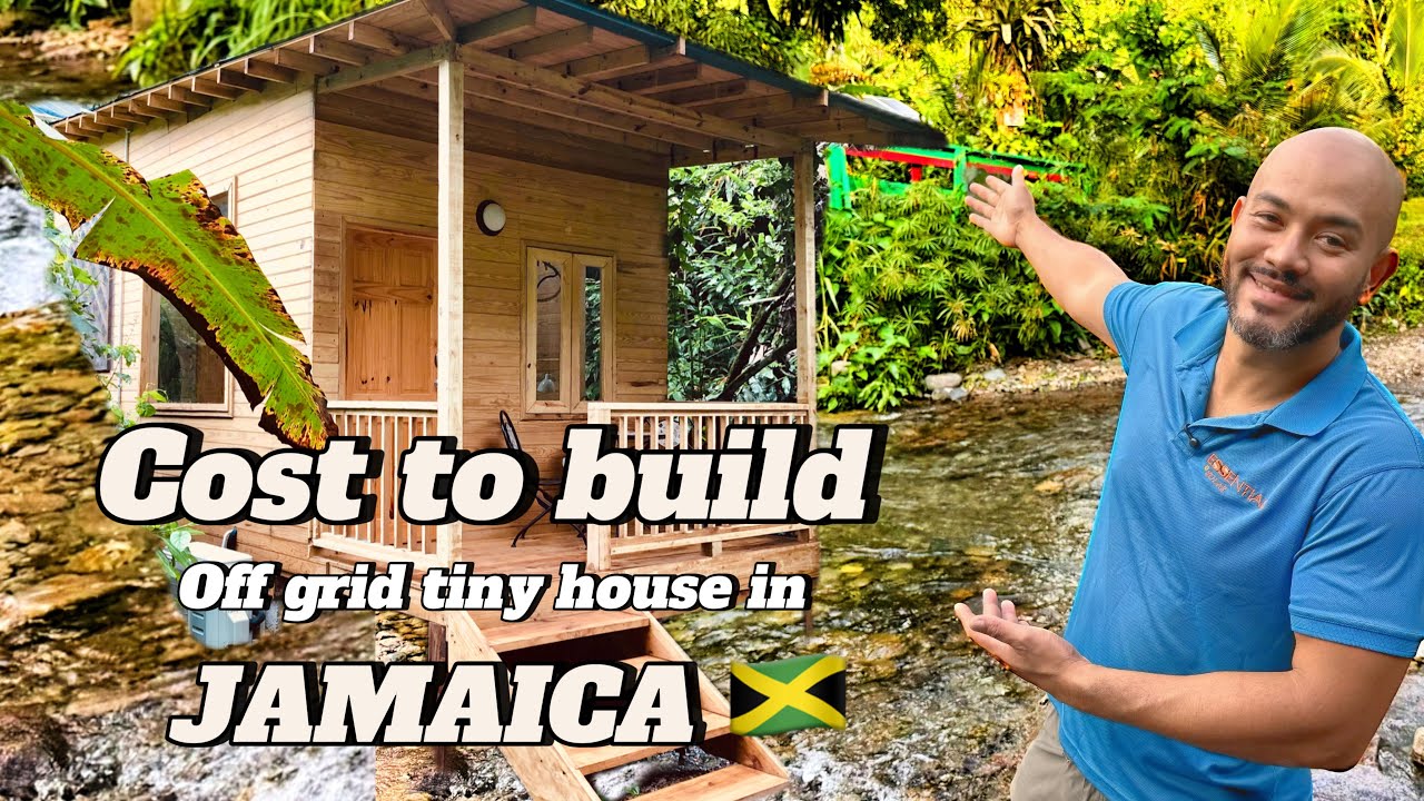 Cost to build an off grid tiny house income property in Jamaica. Full tour.