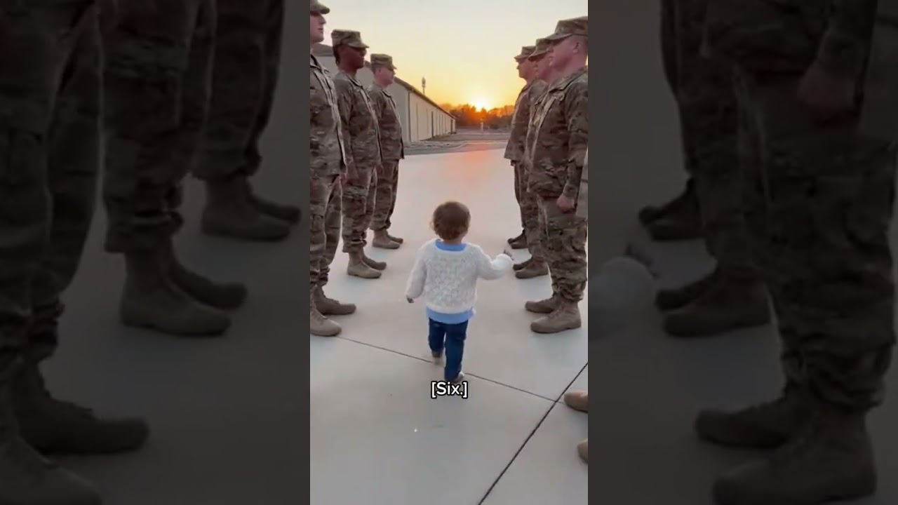 Baby Recognizes Daddy by His Smell at Army Homecoming🇺🇸❤️#MilitaryHomecoming#USArmy#AmericanFamily🇺🇸