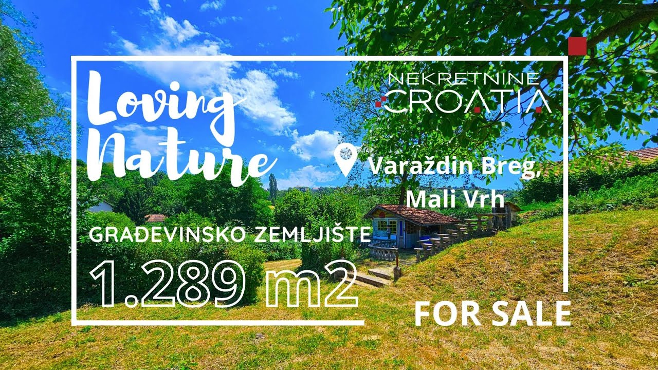EKSKLUZIVNO, VARAŽDIN BREG, MALI VRH: ODLIČNO GRAĐEVINSKO ZEMLJIŠTE NA PRODAJU!