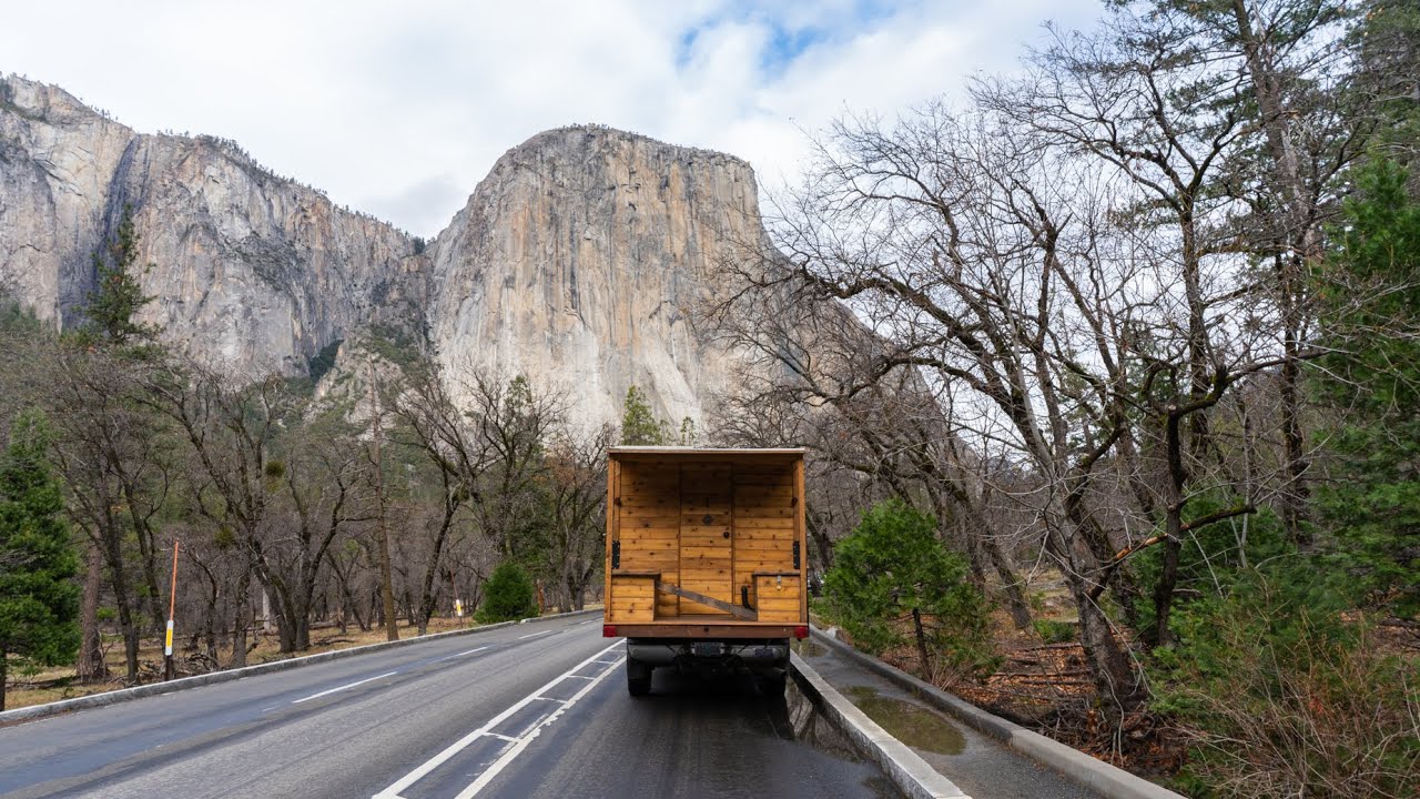 One Night Camping in Yosemite (in my 4x4 Truck Cabin)