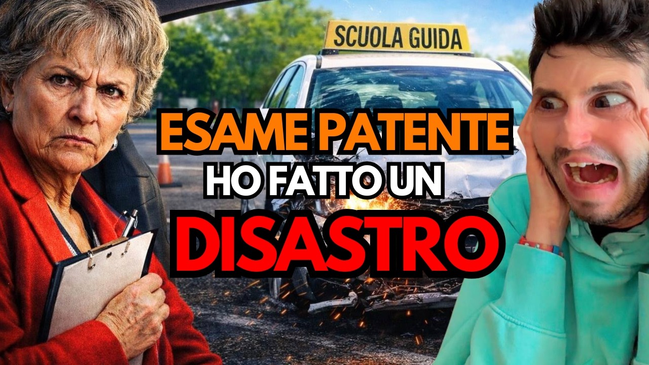 IO a 18 Anni ALL'ESAME PRATICO DELLA PATENTE - COMBINO UN DISASTRO