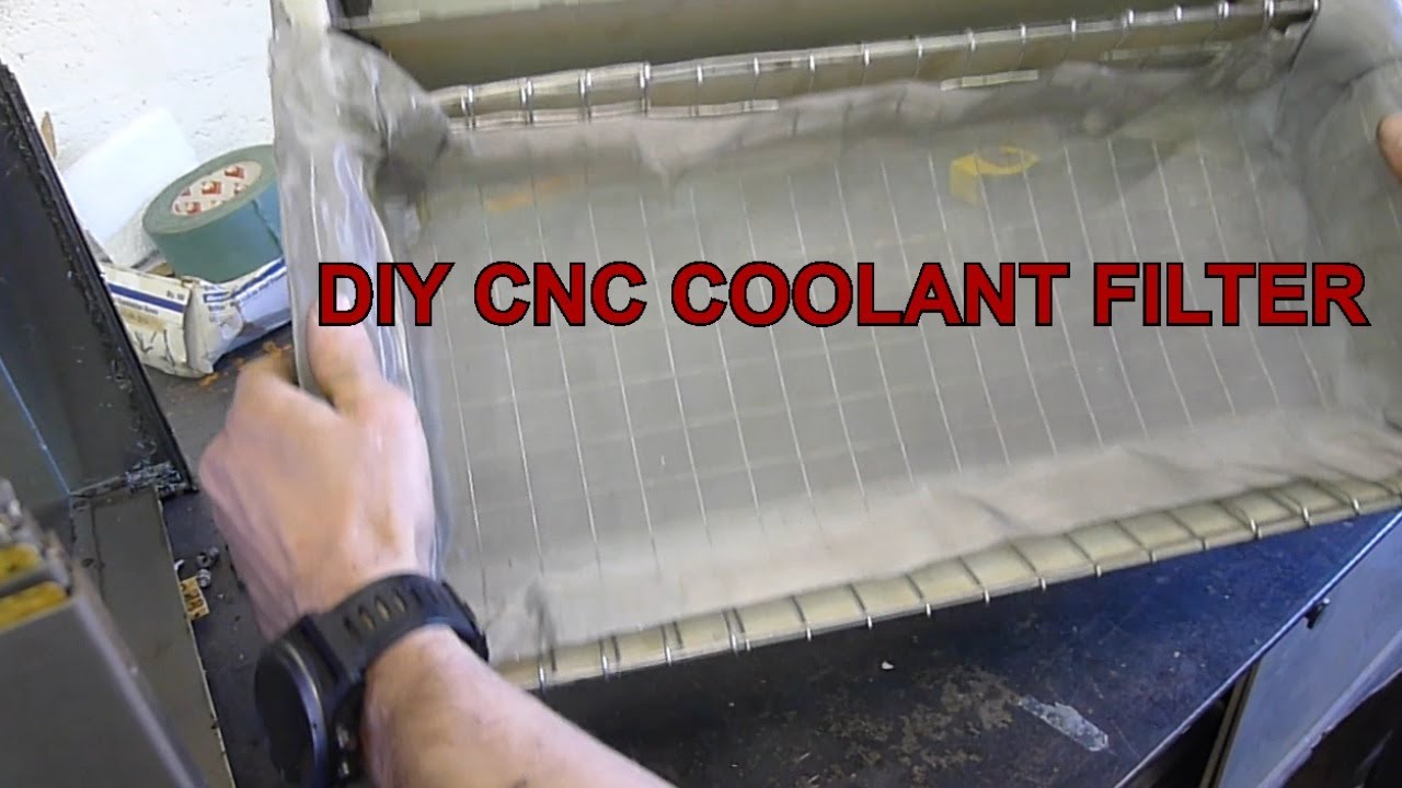 DIY CNC mill coolant filter
