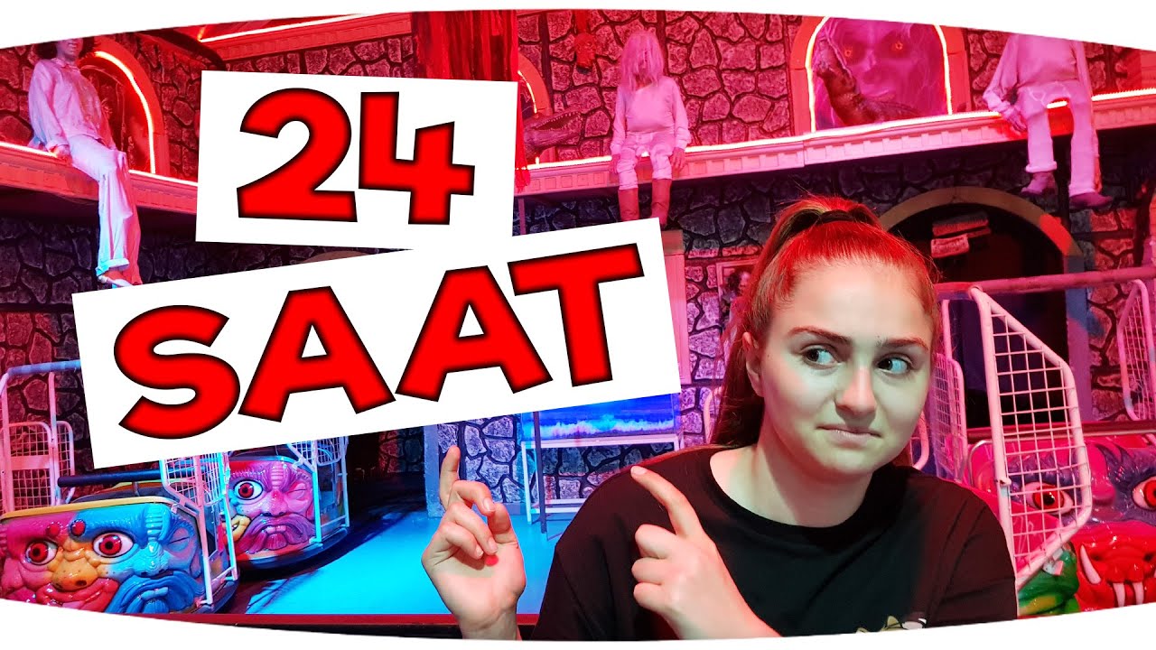 24 SAAT BOYUNCA LUNAPARKTA KALMAK!!!