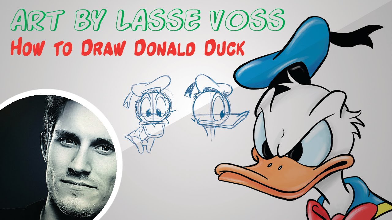 How to draw Donald Duck - The real way! Made Easy!