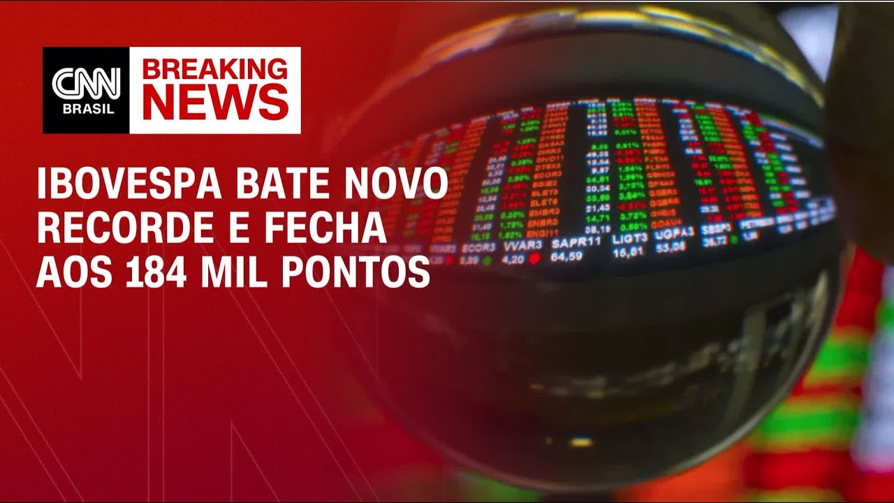 Ibovespa bate novo recorde e fecha aos 184 mil pontos | FECHAMENTO DE MERCADO