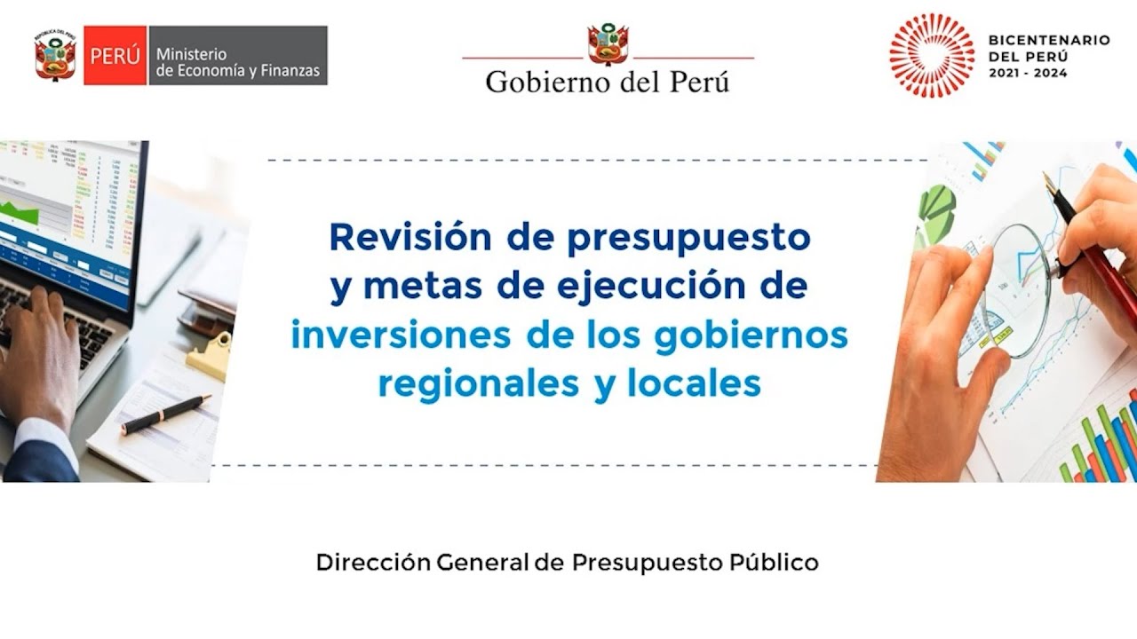 Revisión de presupuesto y metas de ejecución de inversiones