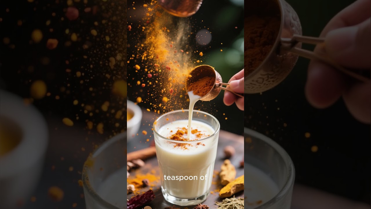 "Golden Milk: Ancient Bedtime Drink That Heals Your Body! 🌟🥛" 