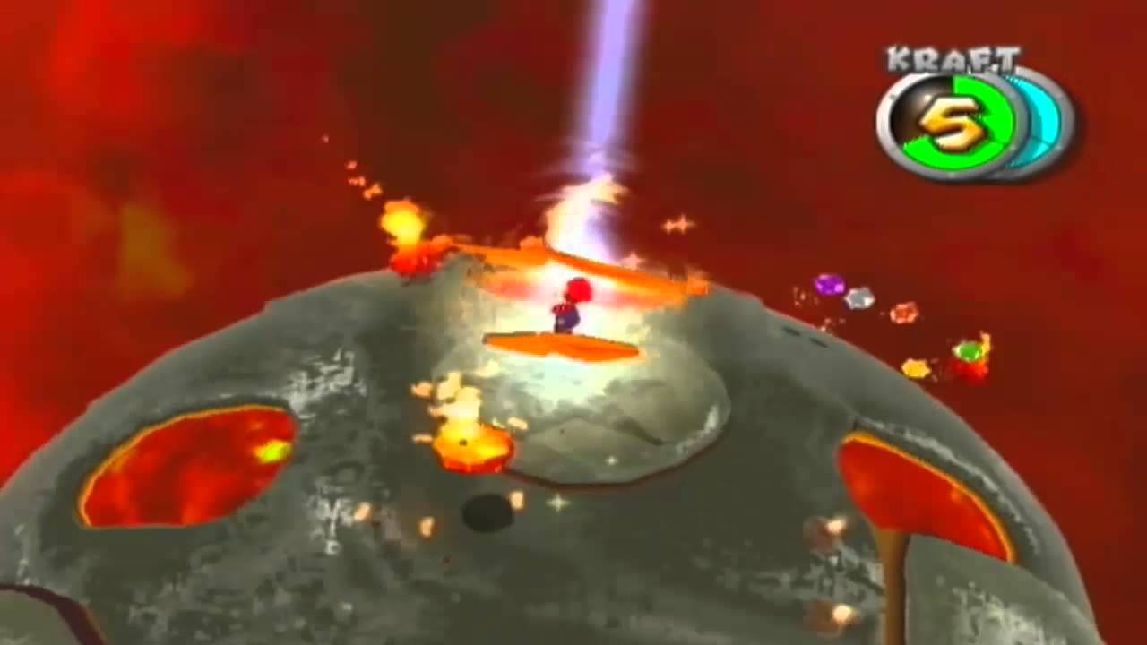 Super Mario Galaxy - Feuereruptionen - Überwinde den Feuerkessel!