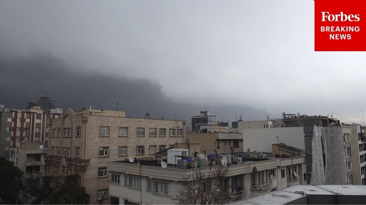 Black, Oily Rain Falls Over Tehran Following U.S.-Israeli Strikes On Oil Facility In Iran