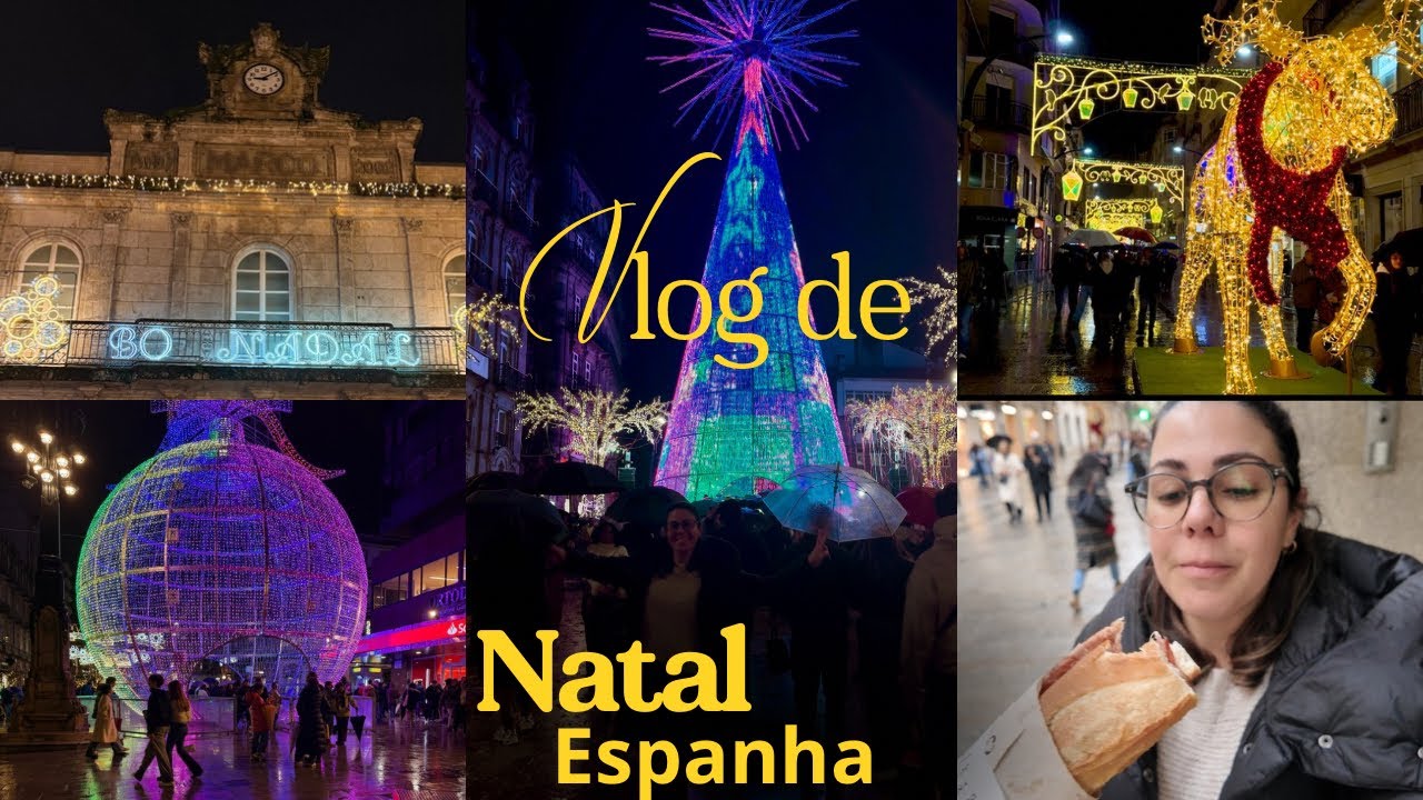 Fui a Espa&ntilde;a a ver las luces de Navidad en Vigo. #vigo #espa&ntilde;a