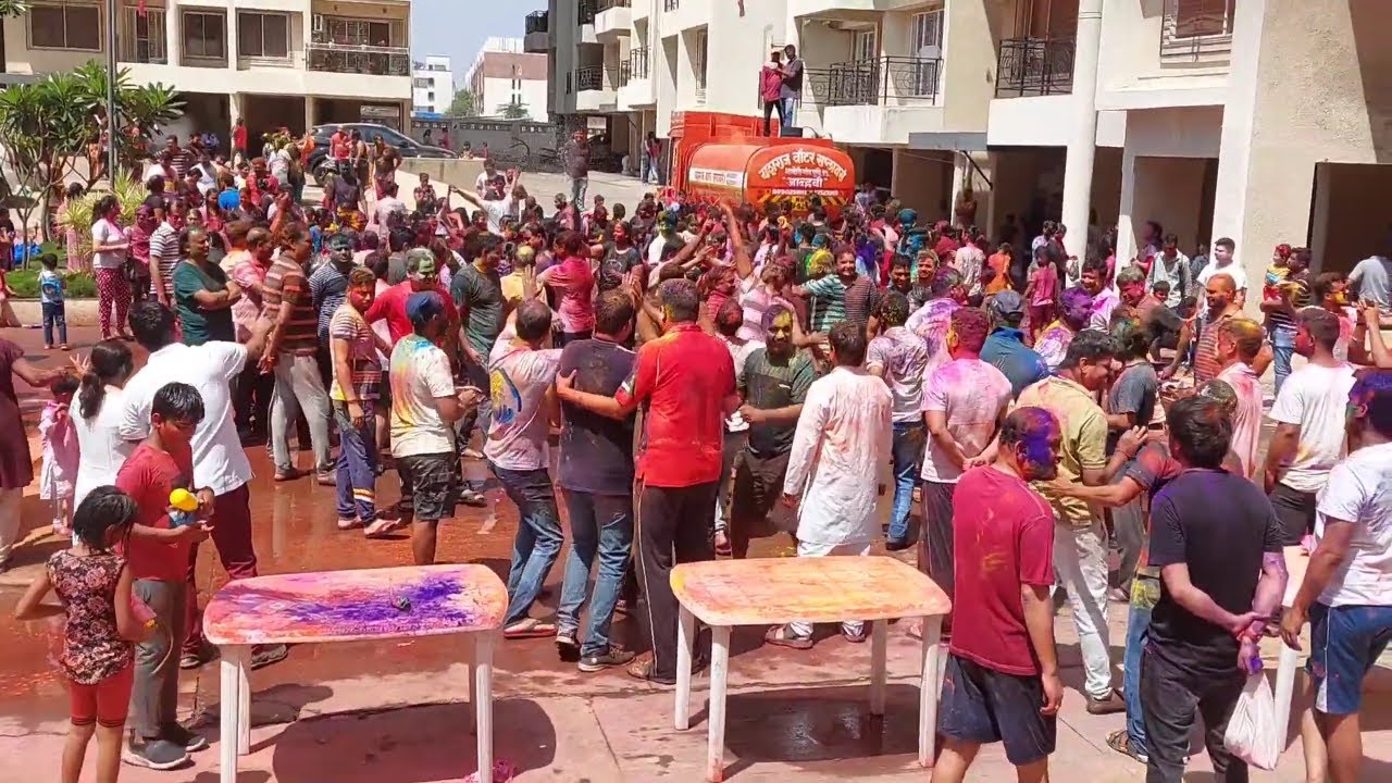 Holi celebration 2022 in Bramha Sky City ,Pune - Rajshree Badgujar.