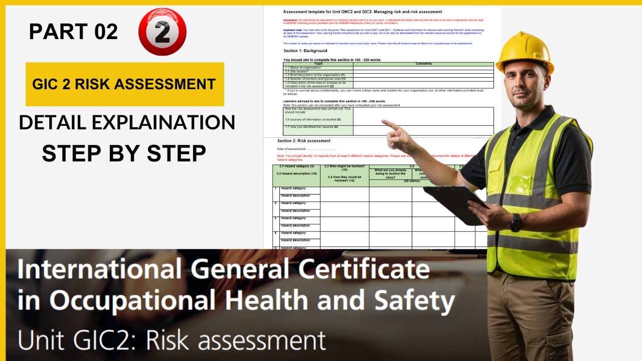 NEBOSH GIC2 Risk Assessment | Section 3 & 4 Explained | Priority Hazard & Review | Part 2 |