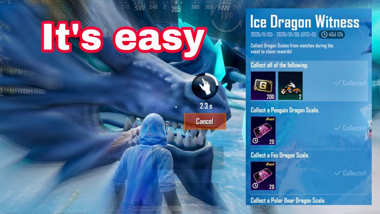 How to Complete &ldquo;Ice Dragon Witness&rdquo; Achievement in PUBG Mobile | Quick Guide (IAMSAM)